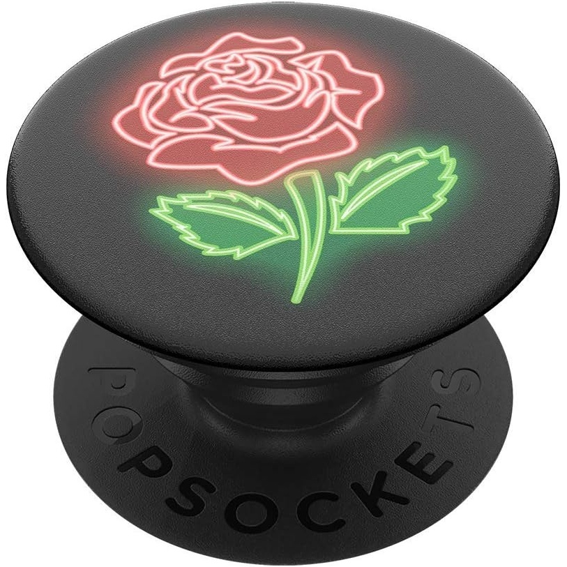 image:imagePopSockets Phone Grip with Expanding Kickstand Adhesive Grip  Wallflower PaperNeon Rose