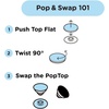 PopSockets PopTop, Adhesive Phone Grip with Swappable Top, Pokemon – Squishy Gengar Shadow Ball(Squishy Gengar Shadow Ball)