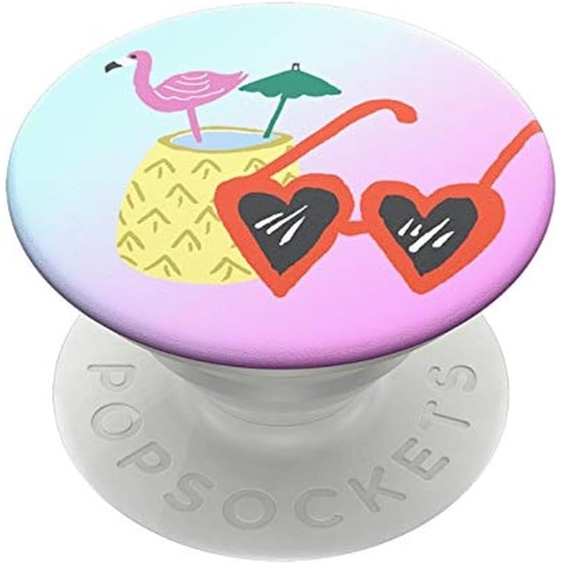 image:imagePopSockets Phone Grip with Expanding Kickstand Adhesive Grip  Banded AgateFloral