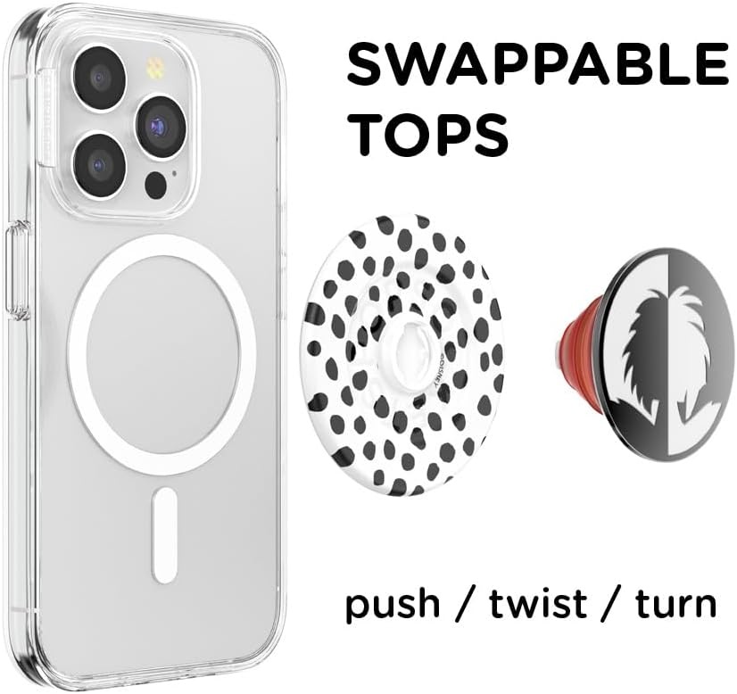 image:imagePopSockets Phone Grip for MagSafe Magnetic Holder Phone Stand Disney Enamel Pearl MickeyCruella De Vil