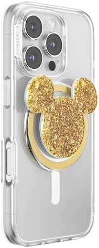 image:imagePopSockets Phone Grip for MagSafe Magnetic Holder Phone Stand Disney Enamel Pearl MickeyEarridescent Mickey Gold