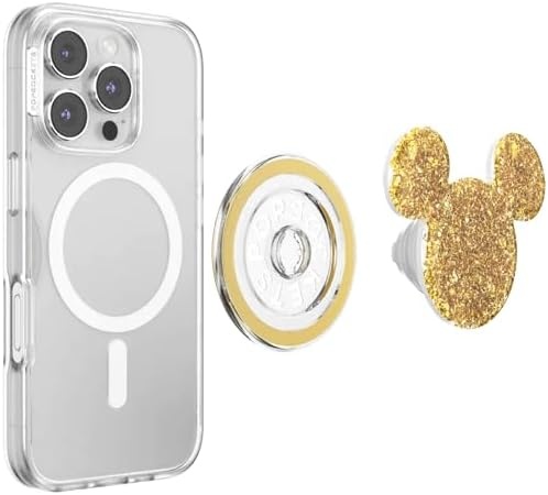 image:imagePopSockets Phone Grip for MagSafe Magnetic Holder Phone Stand Disney Enamel Pearl MickeyEarridescent Mickey Gold