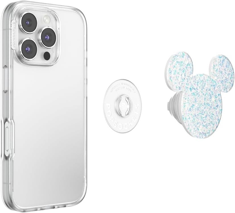 image:imagePopSockets Phone Grip for MagSafe Magnetic Holder Phone Stand Disney Enamel Pearl MickeyEarridescent Mickey White