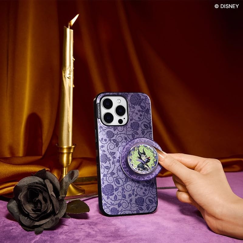 image:imagePopSockets Phone Grip for MagSafe Magnetic Holder Phone Stand Disney Enamel Pearl MickeyEssence of Maleficent