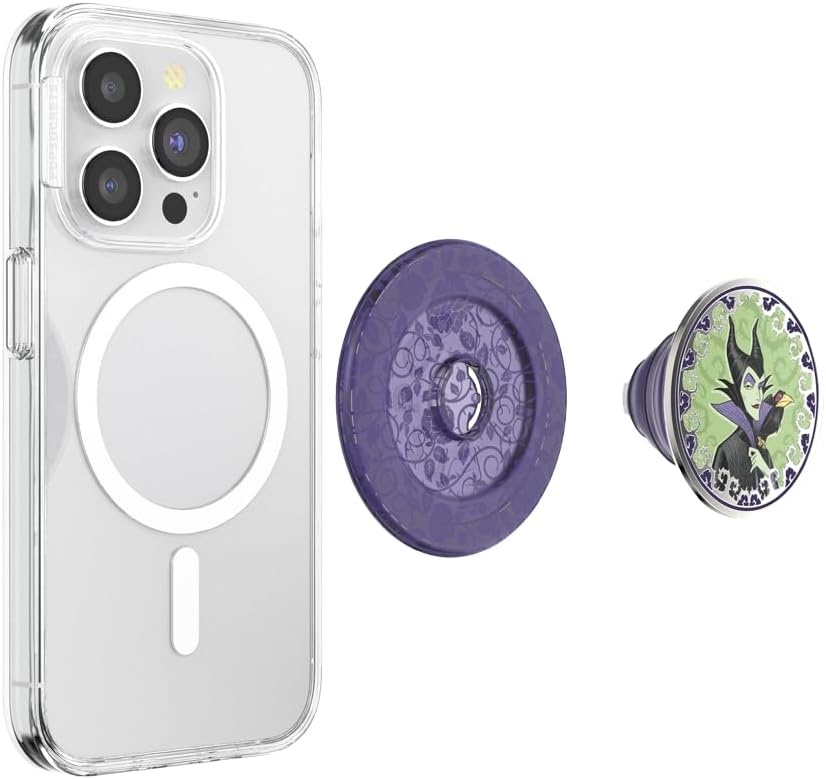 image:imagePopSockets Phone Grip for MagSafe Magnetic Holder Phone Stand Disney Enamel Pearl MickeyEssence of Maleficent