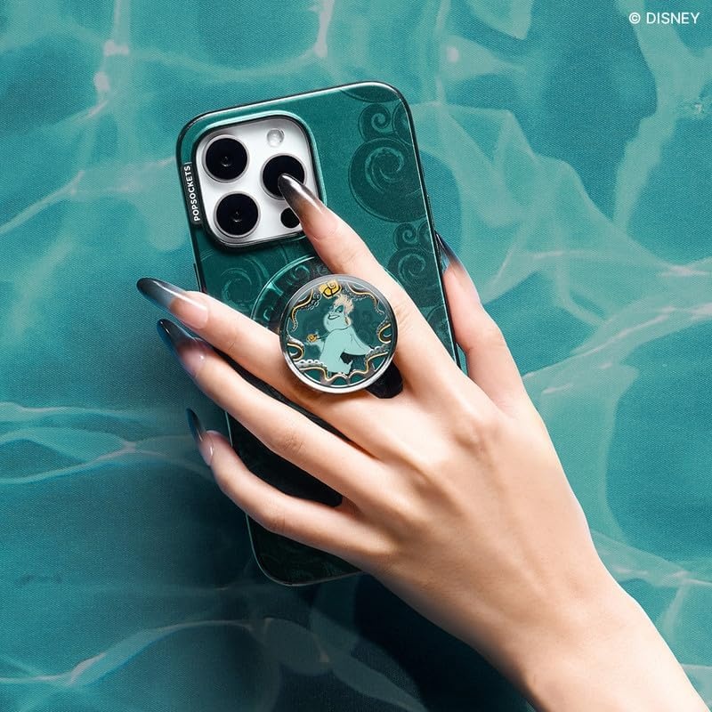 image:imagePopSockets Phone Grip for MagSafe Magnetic Holder Phone Stand Disney Enamel Pearl MickeyEssence of Ursula