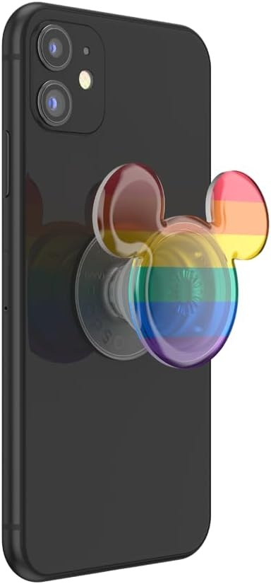 image:imagePopSockets Phone Grip for MagSafe Magnetic Holder Phone Stand Disney Enamel Pearl MickeyRainbow Pride