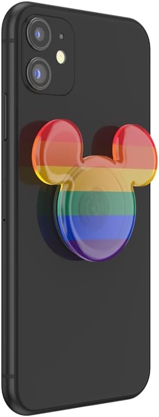 image:imagePopSockets Phone Grip for MagSafe Magnetic Holder Phone Stand Disney Enamel Pearl MickeyRainbow Pride