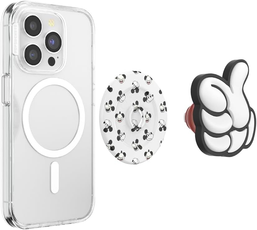 image:imagePopSockets Phone Grip for MagSafe Magnetic Holder Phone Stand Disney Enamel Pearl MickeyThumbs Up