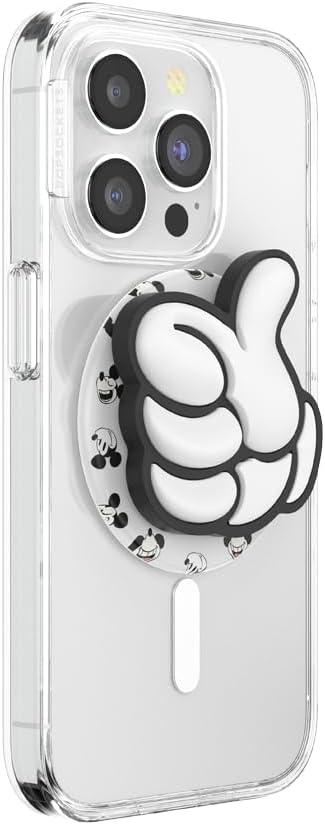 image:imagePopSockets Phone Grip for MagSafe Magnetic Holder Phone Stand Disney Enamel Pearl MickeyThumbs Up