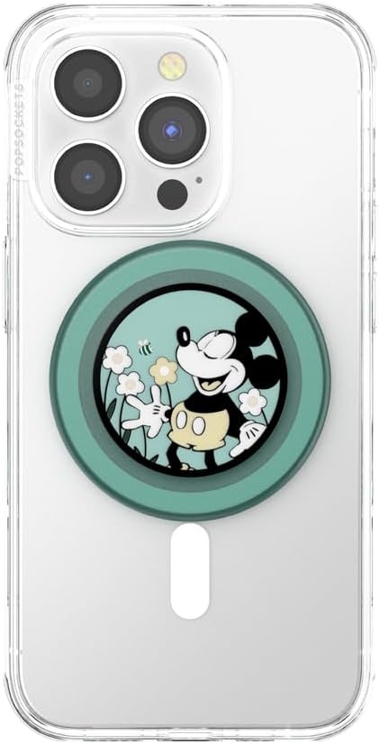 image:imagePopSockets Phone Grip for MagSafe Magnetic Holder Phone Stand Disney Enamel Pearl MickeyTonal Flower
