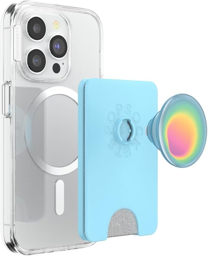 image:imagePopSockets Phone Wallet for MagSafe Phone Card Holder with Grip Pokemon Sakura DreamsAura Butterfly Pea Blue