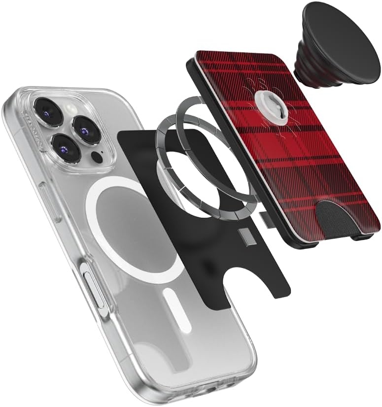 image:imagePopSockets Phone Wallet for MagSafe Phone Card Holder with Grip Pokemon Sakura DreamsBuffalo Check