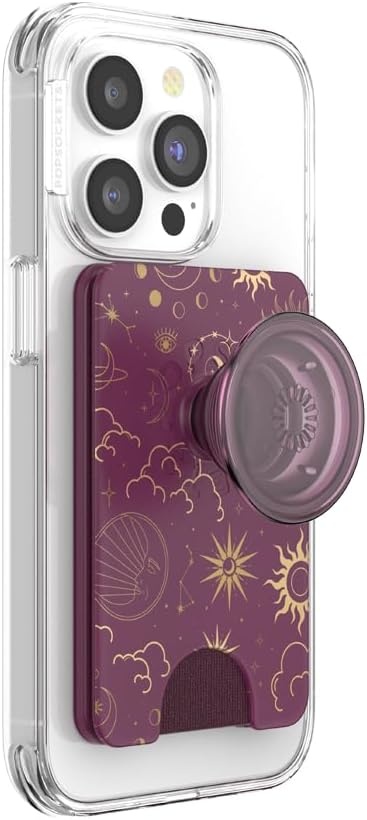 image:imagePopSockets Phone Wallet for MagSafe Phone Card Holder with Grip Pokemon Sakura DreamsCelestial Mauve