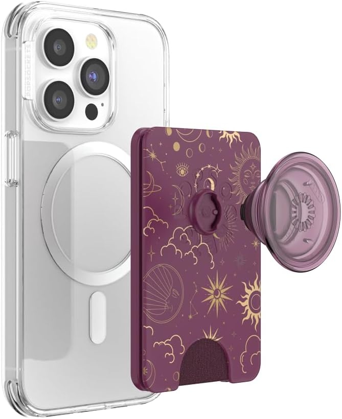 image:imagePopSockets Phone Wallet for MagSafe Phone Card Holder with Grip Pokemon Sakura DreamsCelestial Mauve