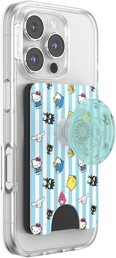 image:imagePopSockets Phone Wallet for MagSafe Phone Card Holder with Grip Pokemon Sakura DreamsHello Kitty and Friends Stripe