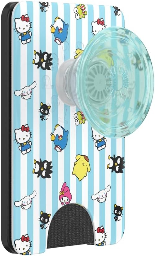 image:imagePopSockets Phone Wallet for MagSafe Phone Card Holder with Grip Pokemon Sakura DreamsHello Kitty and Friends Stripe