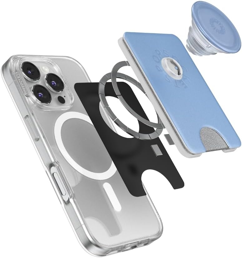 image:imagePopSockets Phone Wallet for MagSafe Phone Card Holder with Grip Pokemon Sakura DreamsMetallic Frost