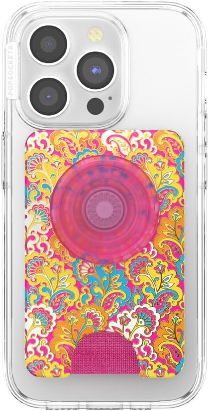 image:imagePopSockets Phone Wallet for MagSafe Phone Card Holder with Grip Pokemon Sakura DreamsPaisley Gaudy