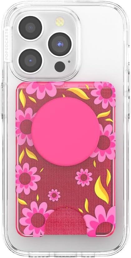 image:imagePopSockets Phone Wallet for MagSafe Phone Card Holder with Grip Pokemon Sakura DreamsPink Relief