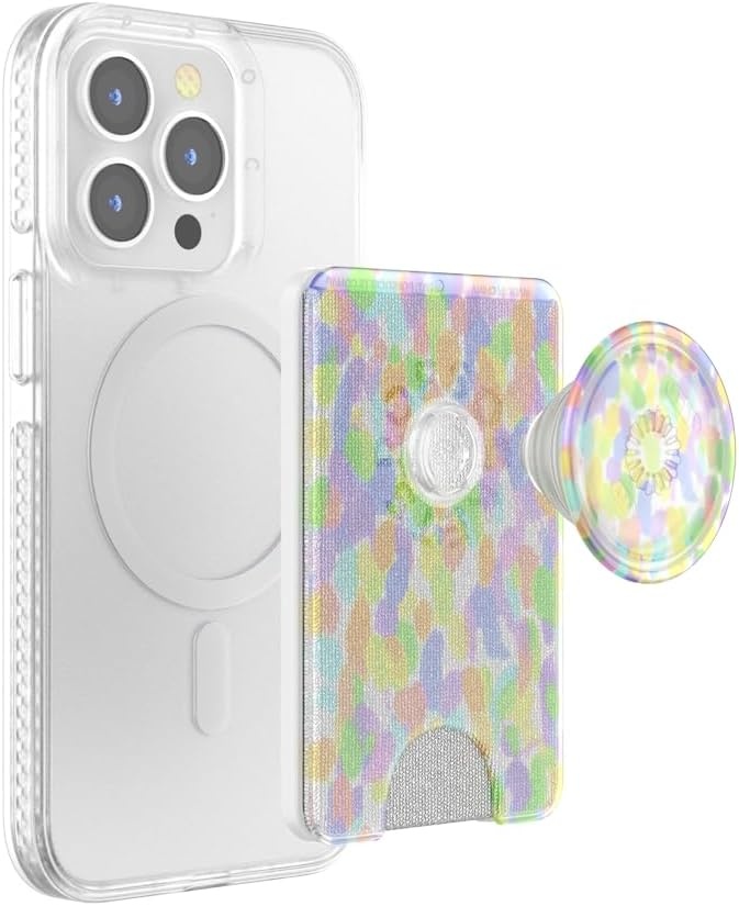 image:imagePopSockets Phone Wallet for MagSafe Phone Card Holder with Grip Pokemon Sakura DreamsRainbow Glass