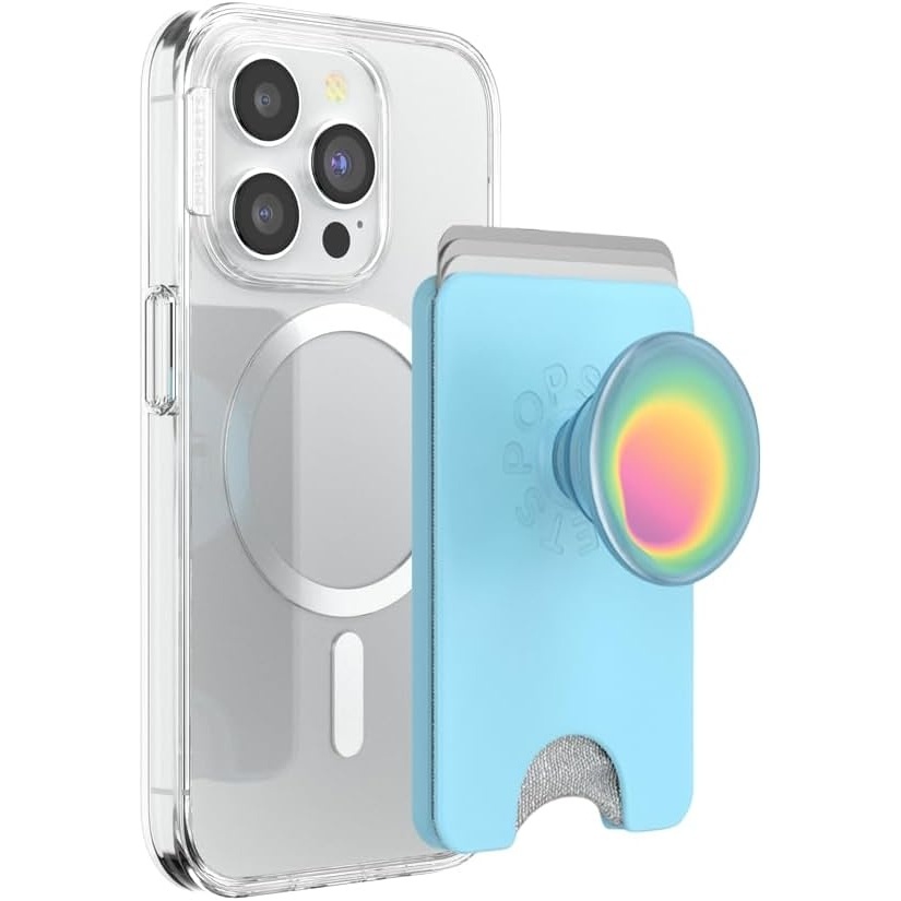 image:imagePopSockets Phone Wallet for MagSafe Phone Card Holder with Grip Pokemon  Sakura DreamsAura Butterfly Pea Blue