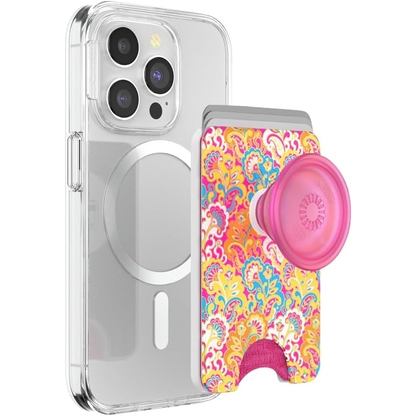image:imagePopSockets Phone Wallet for MagSafe Phone Card Holder with Grip Pokemon  Sakura DreamsPaisley Gaudy