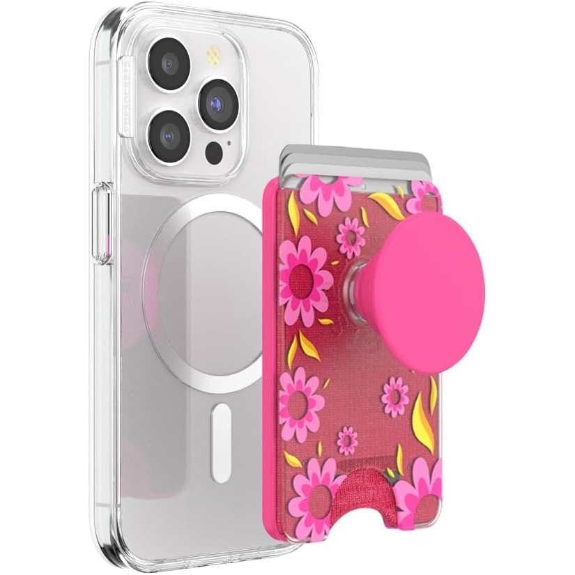 image:imagePopSockets Phone Wallet for MagSafe Phone Card Holder with Grip Pokemon  Sakura DreamsPink Relief