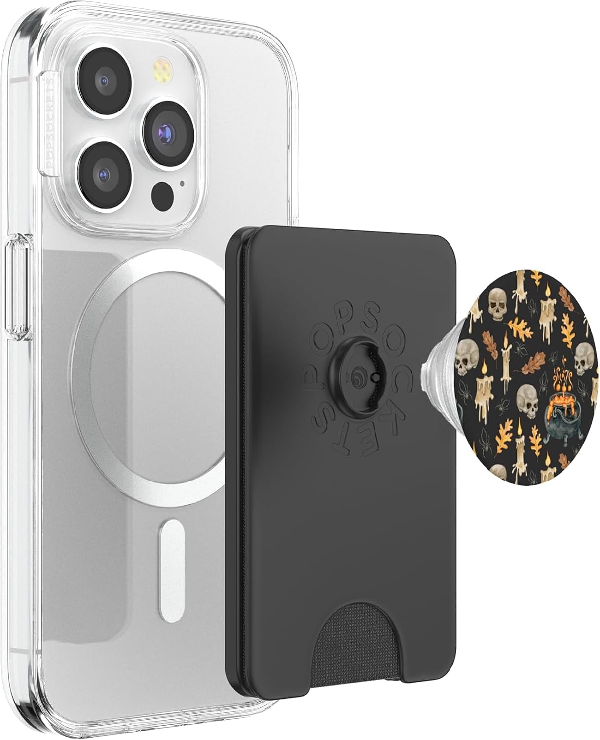 image:imagePopSockets Halloween Phone Grip Spooky Pattern PopSockets Adhesive PopGripMagnetic PopWallet