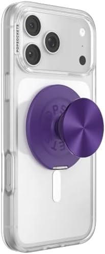 image:imagePopSockets KickOut Grip for MagSafe Adjustable Kickstand for Portrait or Landscape Magnetic Stand Metal Purple