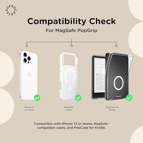 image:imagePopSockets KickOut Grip for MagSafe Adjustable Kickstand for Portrait or Landscape Magnetic Stand Navy Blue Knurl Navy