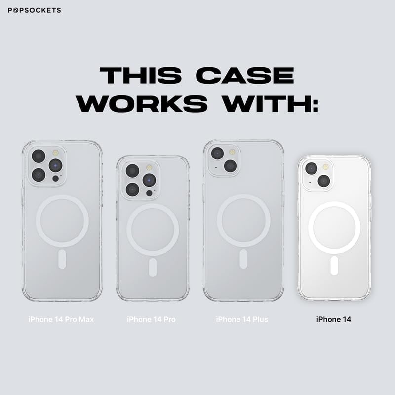 image:imagePopSockets iPhone 16 Phone Case with MagSafe Wireless Charging Compatible Bookish Spooky Book Club SmokeSpooky Book Club Clear