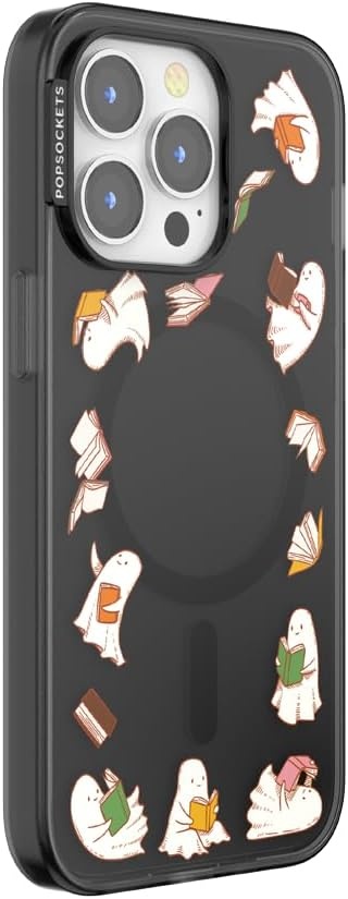 image:imagePopSockets iPhone 16 Phone Case with MagSafe Wireless Charging Compatible Bookish Spooky Book Club SmokeSpooky Book Club Smoke