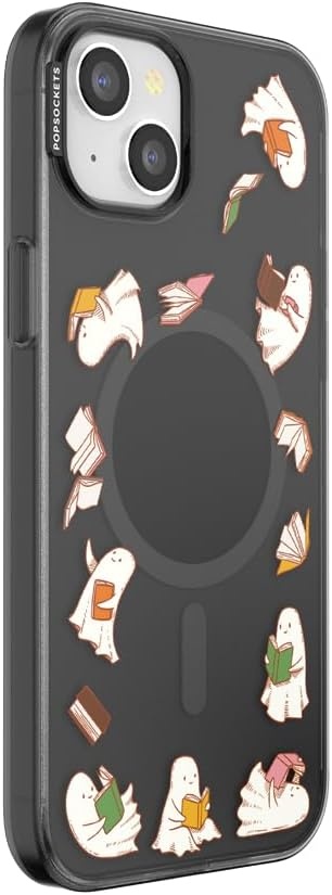 image:imagePopSockets iPhone 16 Phone Case with MagSafe Wireless Charging Compatible Bookish Spooky Book Club SmokeSpooky Book Club Smoke