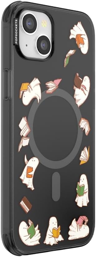 image:imagePopSockets iPhone 16 Phone Case with MagSafe Wireless Charging Compatible Bookish Spooky Book Club SmokeSpooky Book Club Smoke
