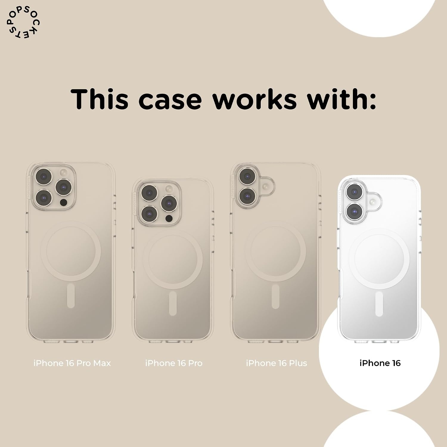 image:imagePopSockets iPhone 16 Phone Case with MagSafe Wireless Charging Compatible Bookish Wingspan