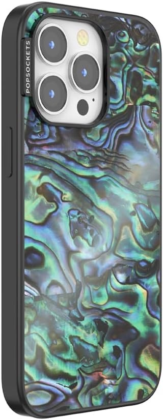 image:imagePopSockets iPhone 16 Phone Case with MagSafe Wireless Charging Compatible Checkered Blush GinghamAlbalone