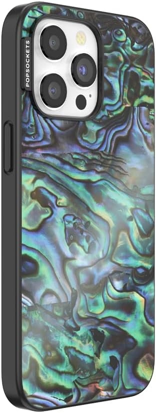 image:imagePopSockets iPhone 16 Phone Case with MagSafe Wireless Charging Compatible Checkered Blush GinghamAlbalone