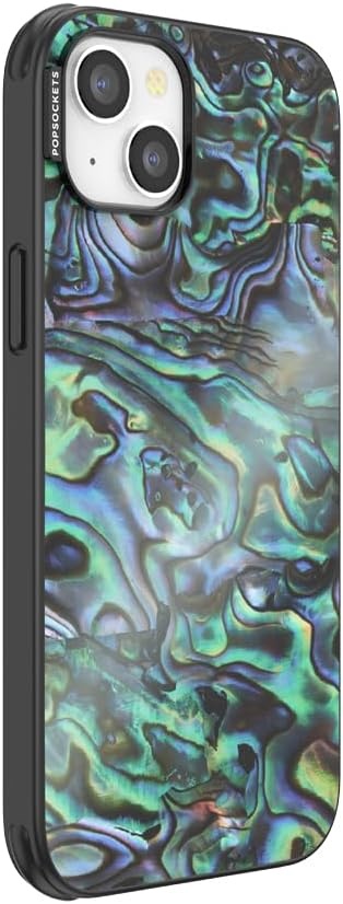 image:imagePopSockets iPhone 16 Phone Case with MagSafe Wireless Charging Compatible Checkered Blush GinghamAlbalone