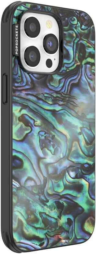 image:imagePopSockets iPhone 16 Phone Case with MagSafe Wireless Charging Compatible Checkered Blush GinghamAlbalone