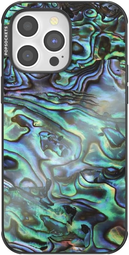 image:imagePopSockets iPhone 16 Phone Case with MagSafe Wireless Charging Compatible Checkered Blush GinghamAlbalone