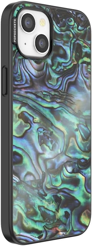 image:imagePopSockets iPhone 16 Phone Case with MagSafe Wireless Charging Compatible Checkered Blush GinghamAlbalone