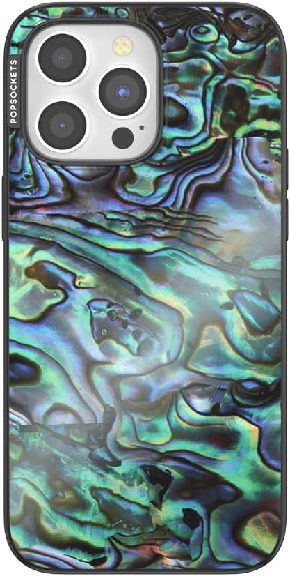 image:imagePopSockets iPhone 16 Phone Case with MagSafe Wireless Charging Compatible Checkered Blush GinghamAlbalone