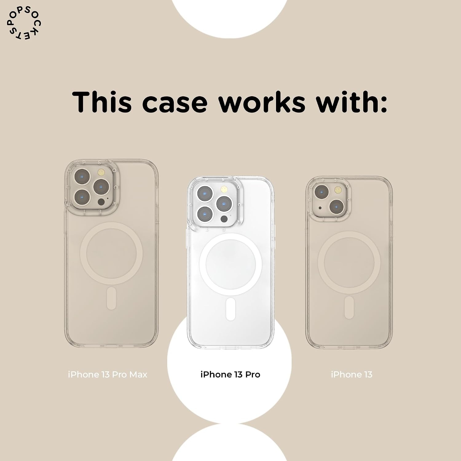 image:imagePopSockets iPhone 16 Phone Case with MagSafe Wireless Charging Compatible Checkered Blush GinghamBuffalo Check
