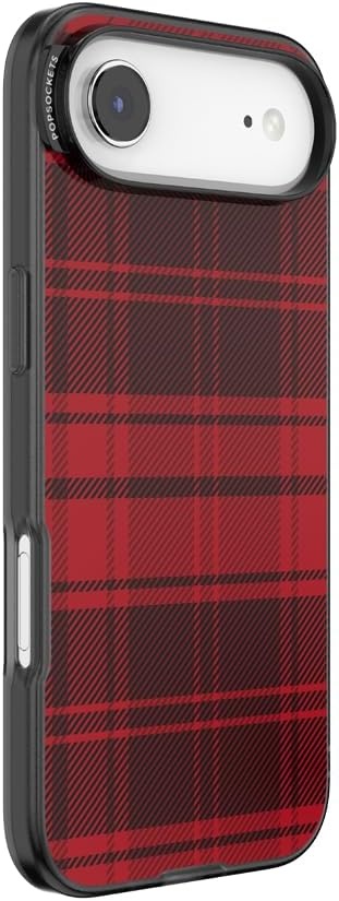 image:imagePopSockets iPhone 16 Phone Case with MagSafe Wireless Charging Compatible Checkered Blush GinghamBuffalo Check
