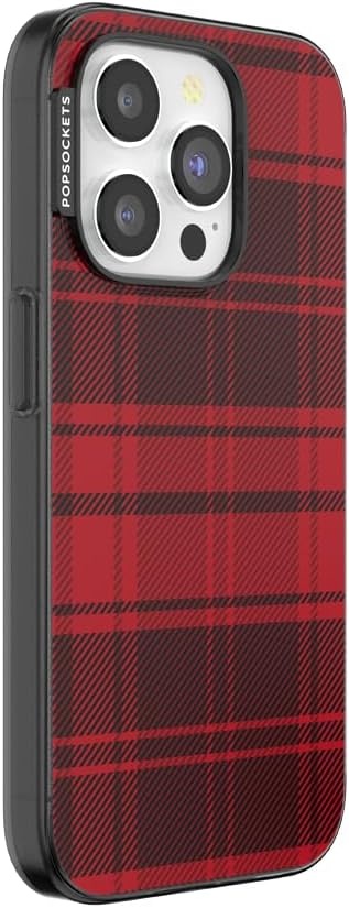 image:imagePopSockets iPhone 16 Phone Case with MagSafe Wireless Charging Compatible Checkered Blush GinghamBuffalo Check
