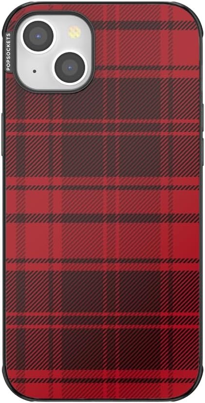 image:imagePopSockets iPhone 16 Phone Case with MagSafe Wireless Charging Compatible Checkered Blush GinghamBuffalo Check
