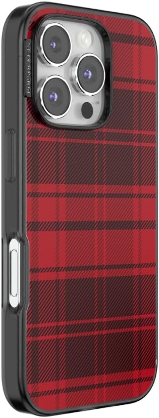 image:imagePopSockets iPhone 16 Phone Case with MagSafe Wireless Charging Compatible Checkered Blush GinghamBuffalo Check
