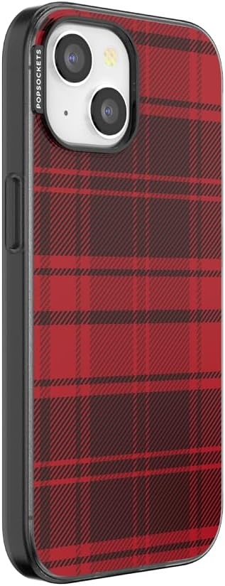image:imagePopSockets iPhone 16 Phone Case with MagSafe Wireless Charging Compatible Checkered Blush GinghamBuffalo Check