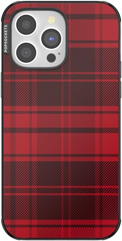 image:imagePopSockets iPhone 16 Phone Case with MagSafe Wireless Charging Compatible Checkered Blush GinghamBuffalo Check